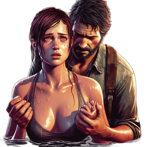concept art, comic book art, pixel art, photorealistic transparent PNG cut-out