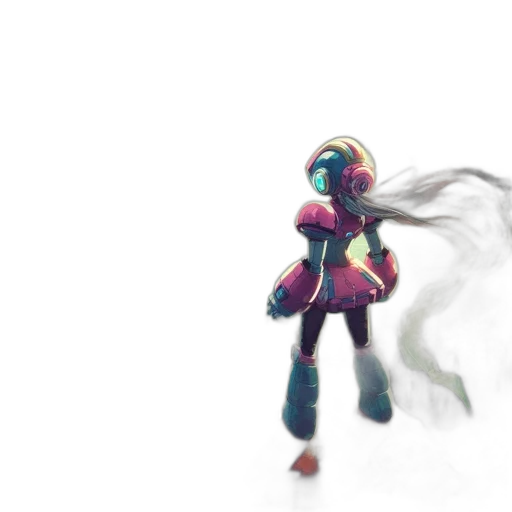 robot, mask, creature, weapon transparent PNG cut-out