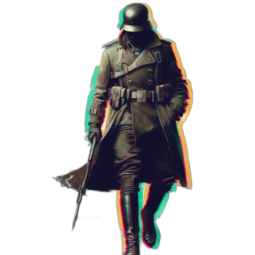 jacket, staff, sword, weapon transparent PNG cut-out