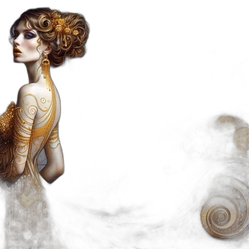 dress, fantasy art, concept art, photorealistic transparent PNG cut-out