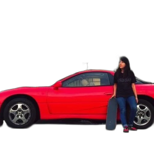 car, jacket, weapon, 3d render transparent PNG cut-out