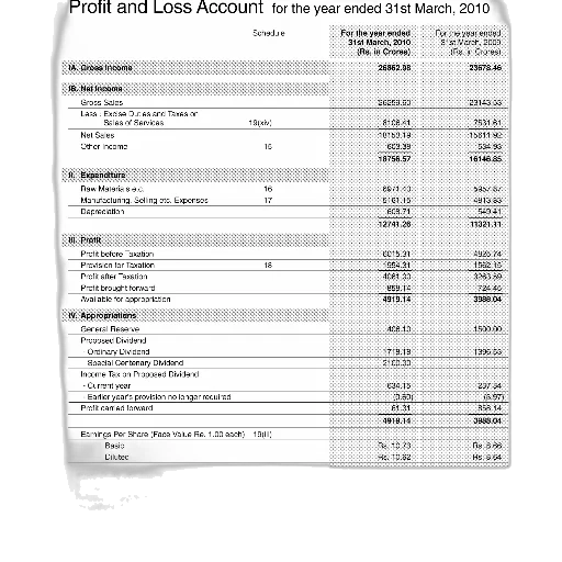 profit, loss, account, year transparent PNG cut-out