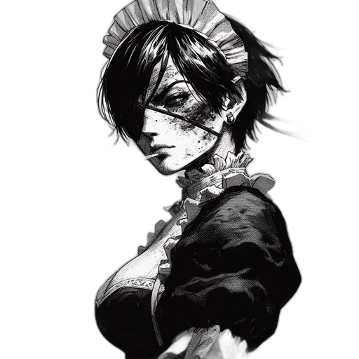 dress, face, staff, crown transparent PNG cut-out