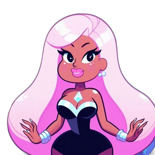 dress, hair, cartoon, concept art transparent PNG cut-out
