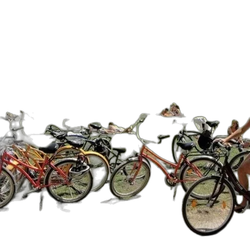 3d render, photorealistic, concept art, bicycles transparent PNG cut-out