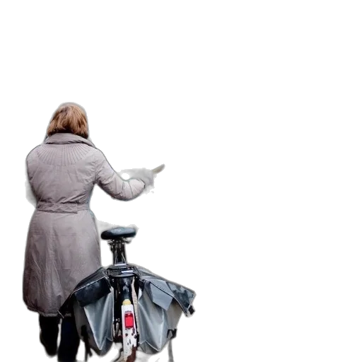 staff, umbrella, jacket, robot transparent PNG cut-out