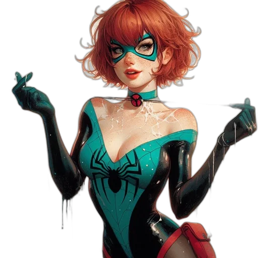 dress, mask, comic book art, concept art transparent PNG cut-out