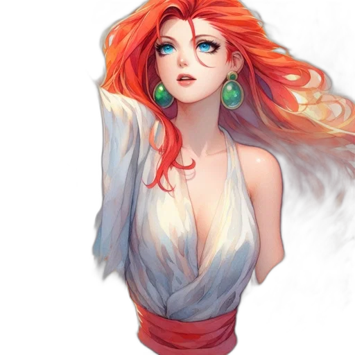 dress, fantasy art, concept art, watercolor transparent PNG cut-out