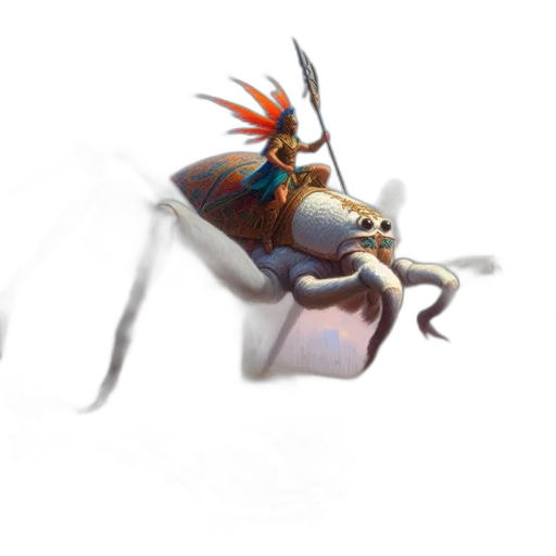 creature, dragon, animal, staff transparent PNG cut-out