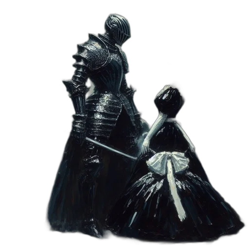 crown, dress, sword, concept art transparent PNG cut-out