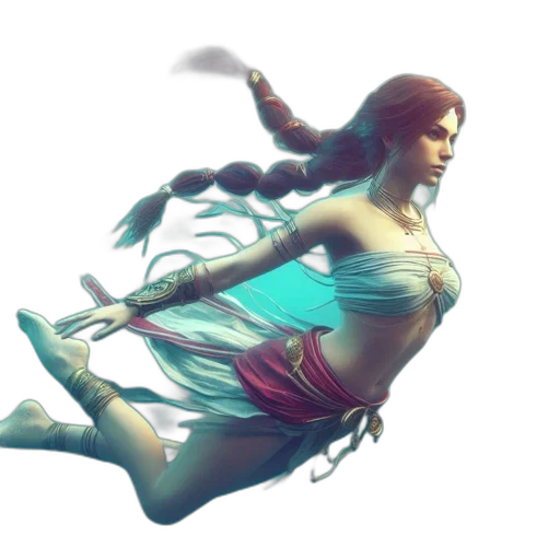 sword, fantasy art, concept art, 3d render transparent PNG cut-out