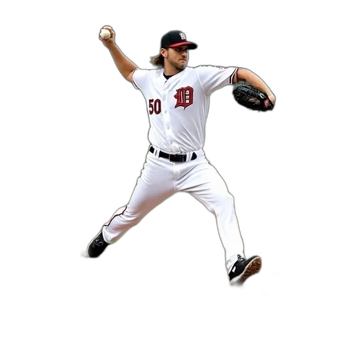 baseball, card, featuring, pitcher transparent PNG cut-out