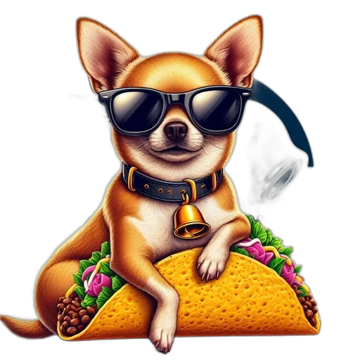 staff, food, photorealistic, cartoon transparent PNG cut-out