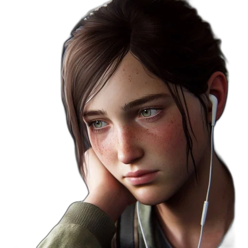 face, jacket, photorealistic, concept art transparent PNG cut-out