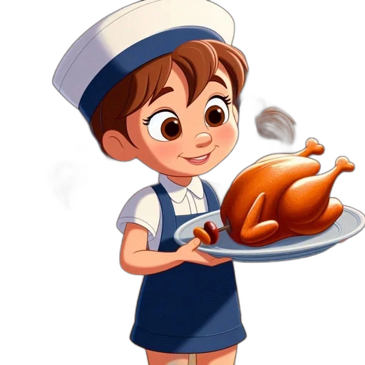 food, staff, cartoon, 3d render transparent PNG cut-out