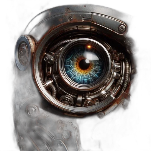 robot, mask, face, weapon transparent PNG cut-out