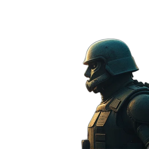 robot, weapon, mask, face transparent PNG cut-out