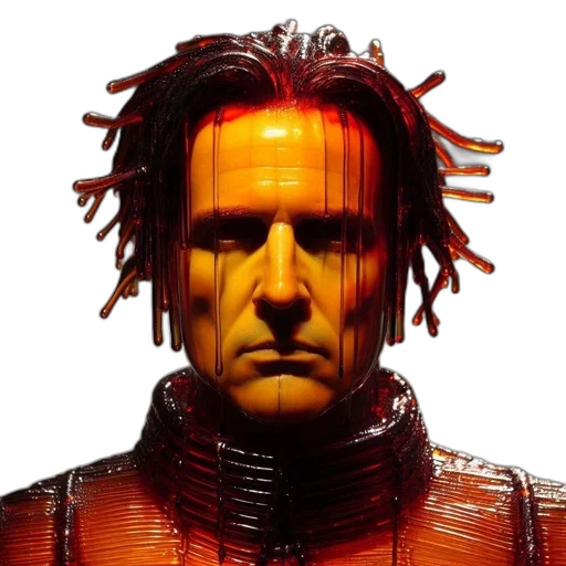 robot, face, animal, hair transparent PNG cut-out