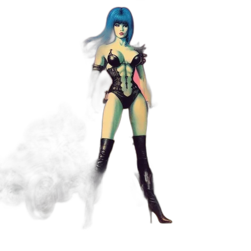 concept art, fantasy art, comic book art, 3d render transparent PNG cut-out
