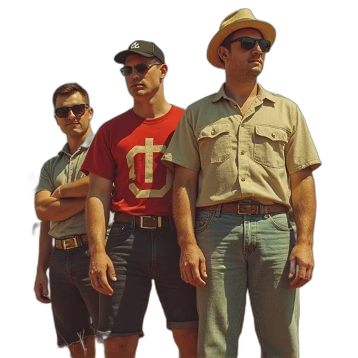 staff, hat, jacket, car transparent PNG cut-out