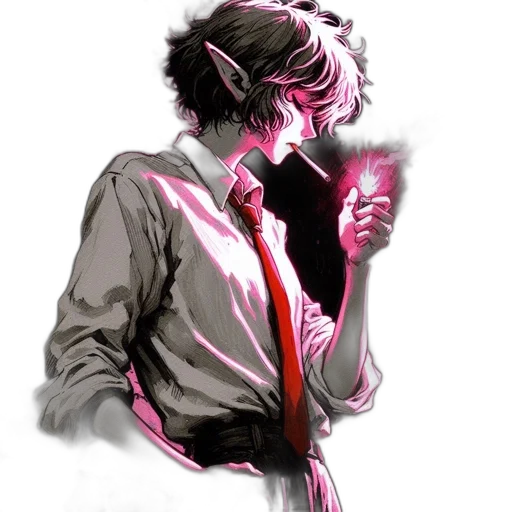 jacket, staff, mask, weapon transparent PNG cut-out