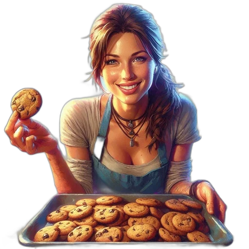 food, photorealistic, comic book art, concept art transparent PNG cut-out