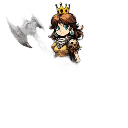 crown, staff, sword, weapon transparent PNG cut-out