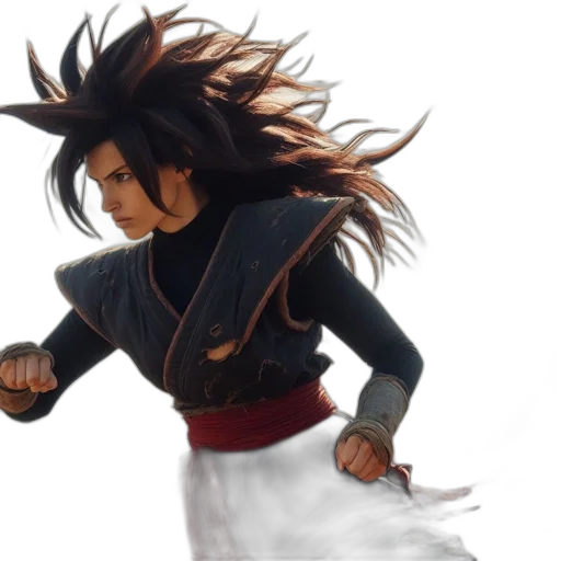 hair, dragon, staff, concept art transparent PNG cut-out
