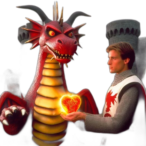 dragon, concept art, fantasy art, 3d render transparent PNG cut-out