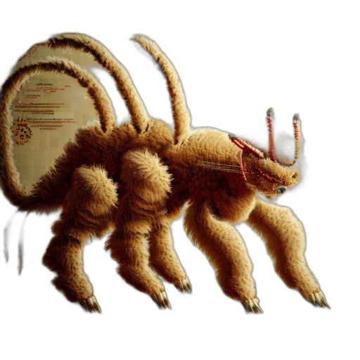 creature, animal, dragon, hair transparent PNG cut-out