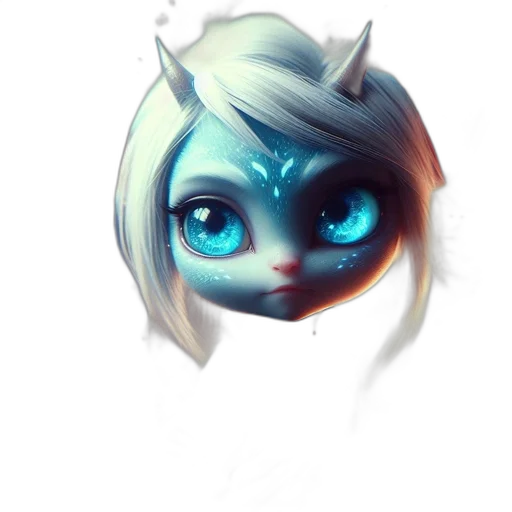 face, mask, staff, creature transparent PNG cut-out