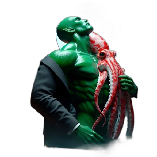 creature, animal, mask, jacket transparent PNG cut-out