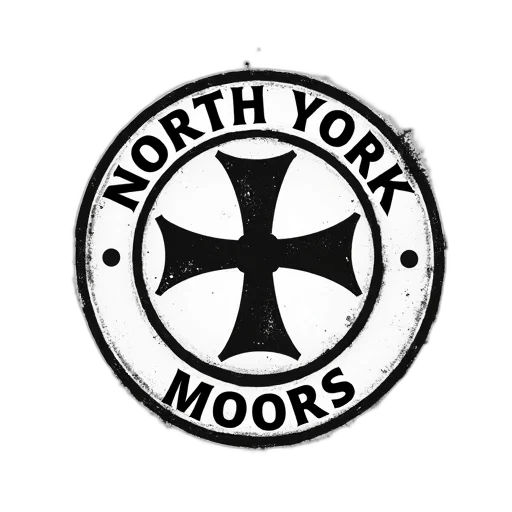 monochrome, circular, emblem, featuring transparent PNG cut-out