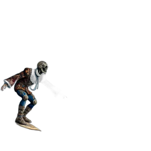 robot, mask, creature, jacket transparent PNG cut-out