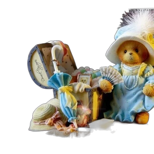 3d render, teddy, bear, dressed transparent PNG cut-out