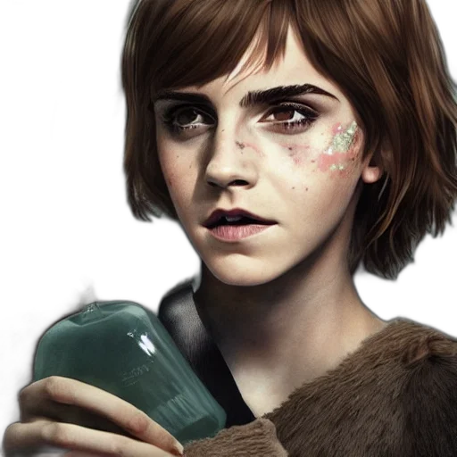 face, concept art, photorealistic, fantasy art transparent PNG cut-out