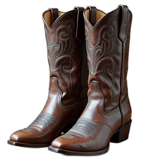 shoes, corrall, womens, cowboy transparent PNG cut-out