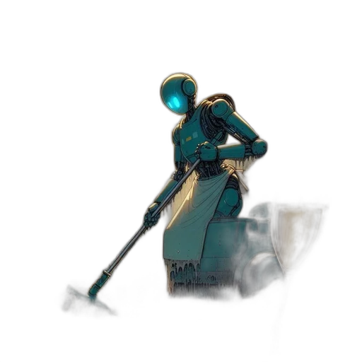 staff, robot, sword, weapon transparent PNG cut-out