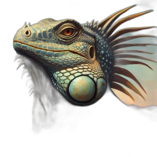 dragon, creature, animal, face transparent PNG cut-out