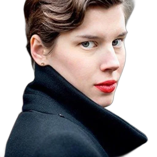 jacket, face, hair, staff transparent PNG cut-out