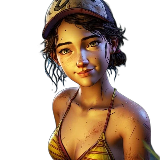hat, face, fantasy art, photorealistic transparent PNG cut-out