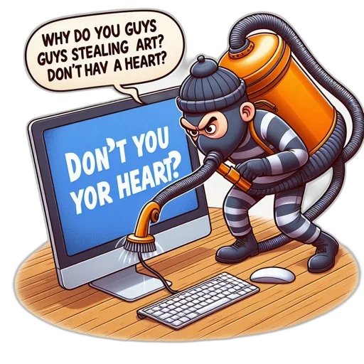 robot, jacket, cyberpunk, humorous transparent PNG cut-out