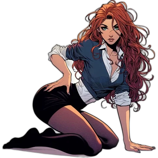 comic book art, cartoon, concept art, anime transparent PNG cut-out