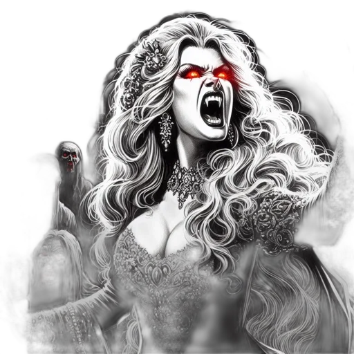 fantasy art, concept art, comic book art, photorealistic transparent PNG cut-out