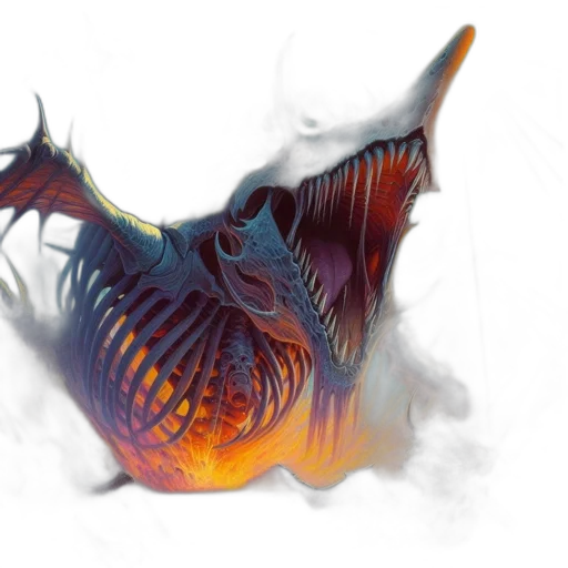 dragon, creature, mask, animal transparent PNG cut-out