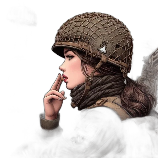 hat, weapon, face, comic book art transparent PNG cut-out
