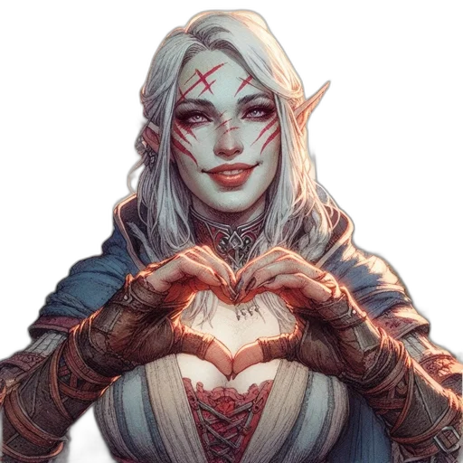 fantasy art, concept art, pixel art, comic book art transparent PNG cut-out