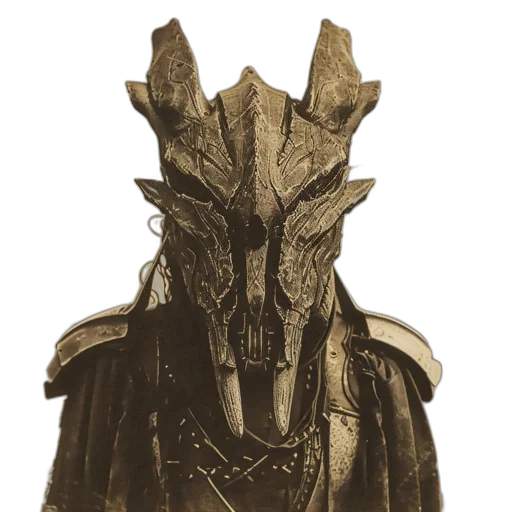 mask, dragon, crown, face transparent PNG cut-out