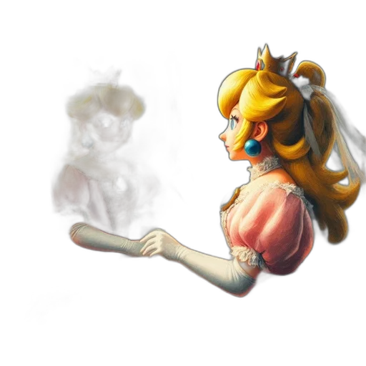 dress, staff, crown, mask transparent PNG cut-out
