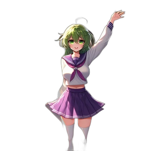 staff, dress, jacket, flower transparent PNG cut-out